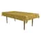 Beistle 54" x 108" Yellow Straw Print Table Cover